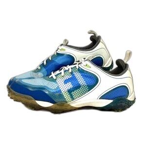 Footjoy Flex-Zone Freestyle-Men's 11(M) Blue & White Soft Spike Golf Shoe- 57340